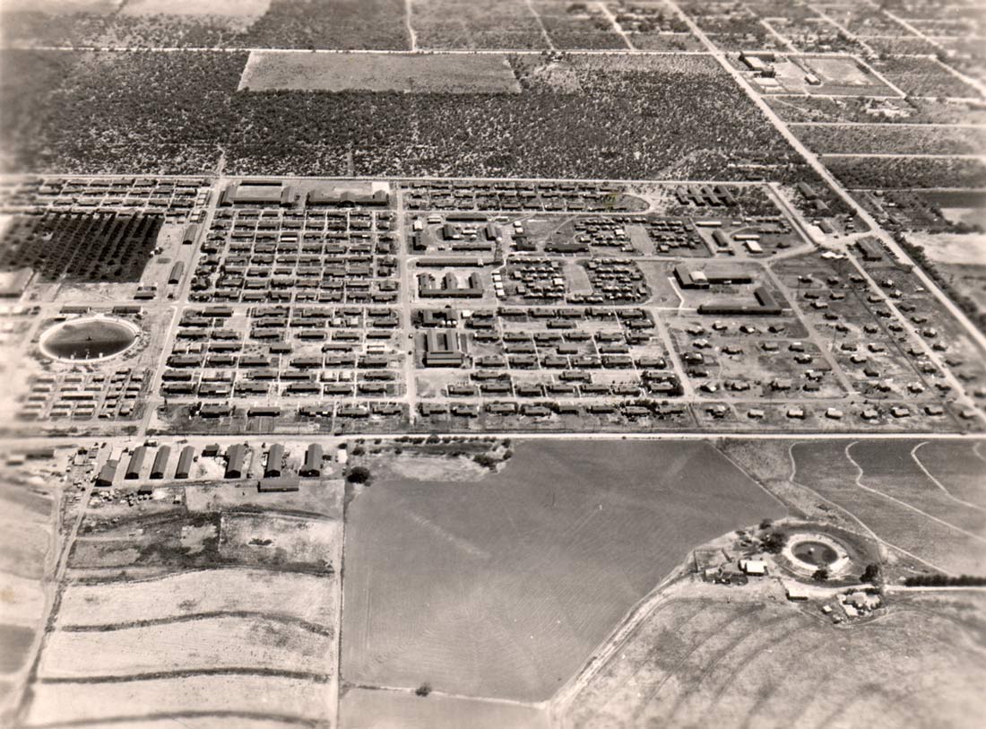 Aerial view of Crystal City Internment Camp, 1944–45
