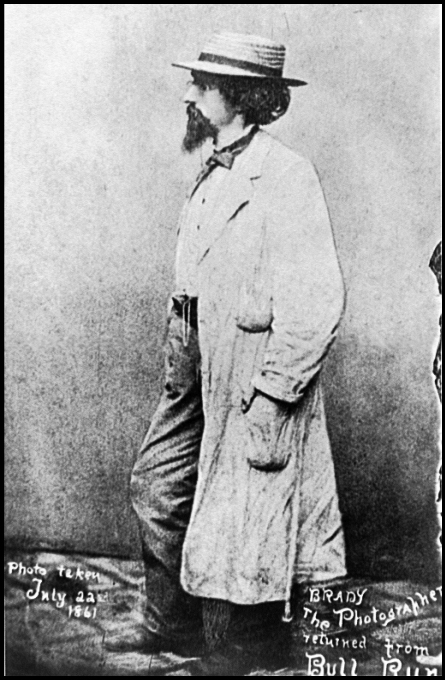 Mathew Brady, The Photographer, returned from Bull Run, July 22 1861. Library of Congress, Prints and Photographs Division, Washington, DC.